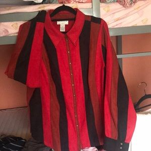 Unisex Large Long sleeve button up shirt